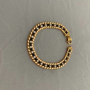 Ladies Gold Bracelet with Sapphires and Diamonds